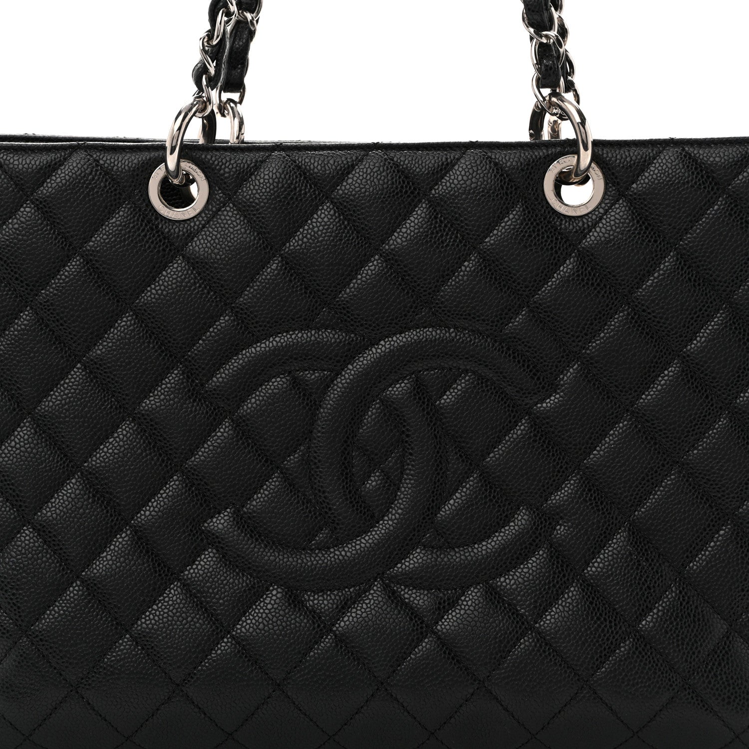 Chanel Caviar Quilted XL Grand Shopping Tote GST Black 8 of 16