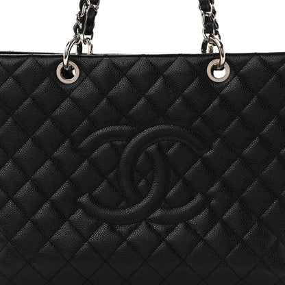 Chanel Caviar Quilted XL Grand Shopping Tote GST Black 8 of 16