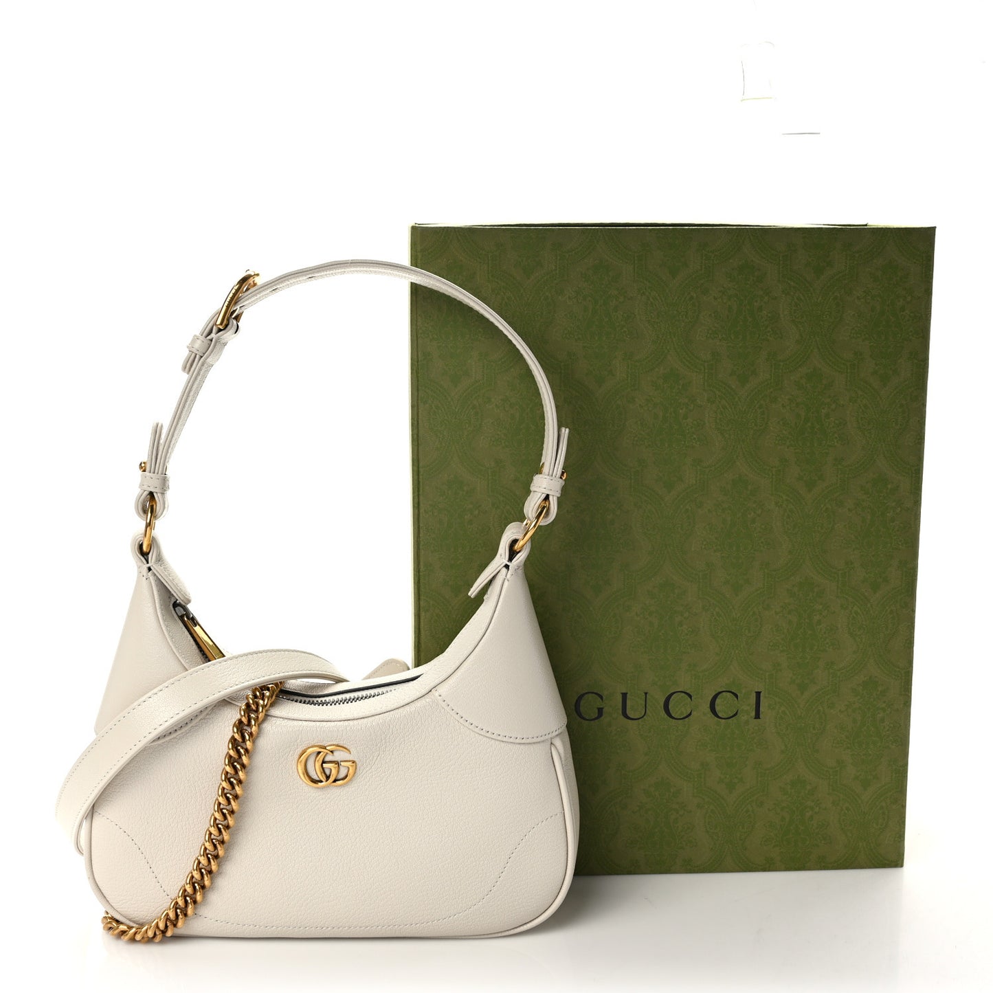 Goatskin Small Aphrodite Shoulder Bag Mystic White