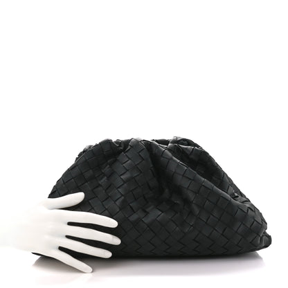 Bottega Veneta Nappa Maxi Intreccio The Pouch Oversized Clutch Black 2 of 11