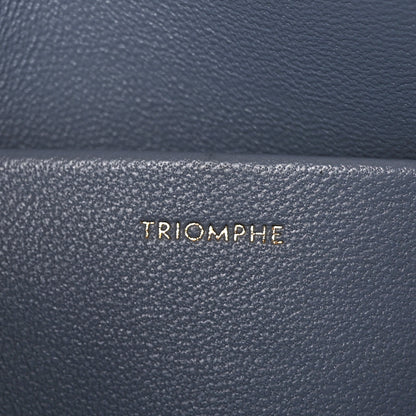 Celine Shiny Calfskin Triomphe Shoulder Bag Arctic Blue 7 of 10