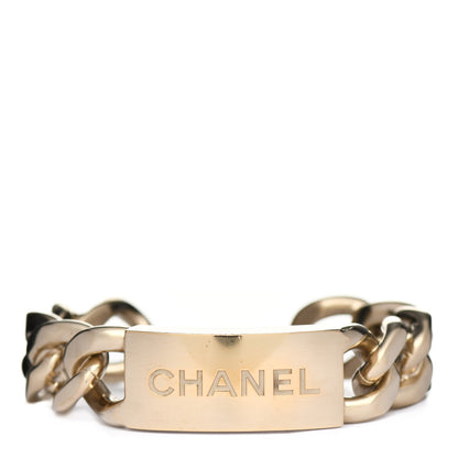 Chanel Chain ID Cuff Bracelet Gold 1 of 3
