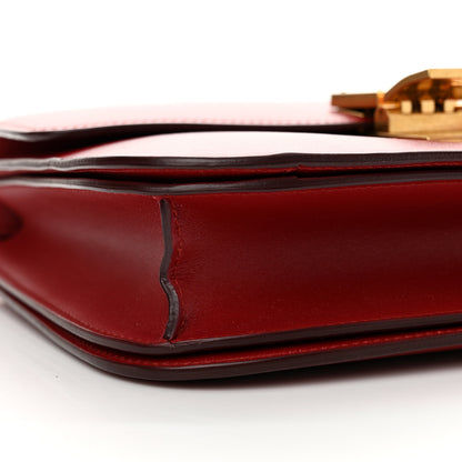Celine Box Calfskin Medium Classic Box Flap Bag Red 9 of 13