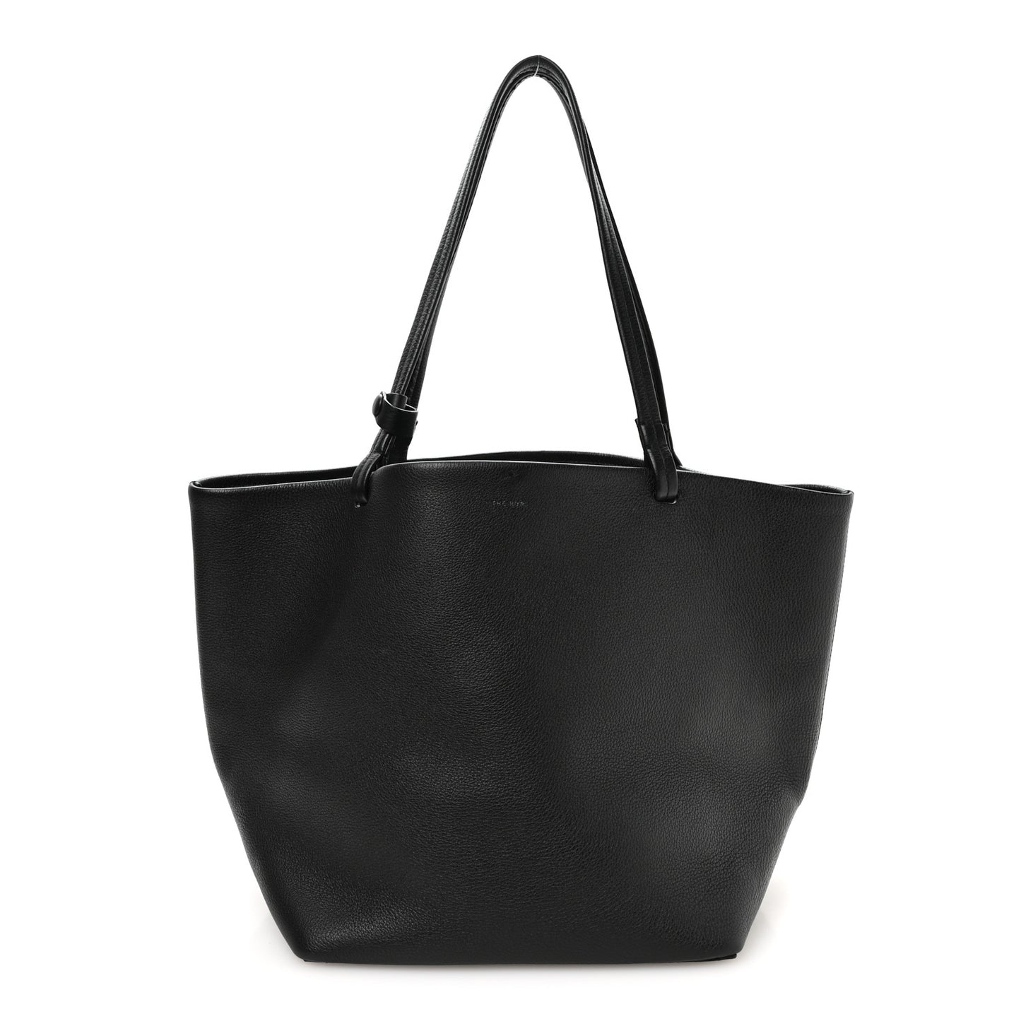 Grained Calfskin Park Tote Three Black