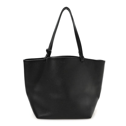 The Row Grained Calfskin Park Tote Three Black 1 of 11