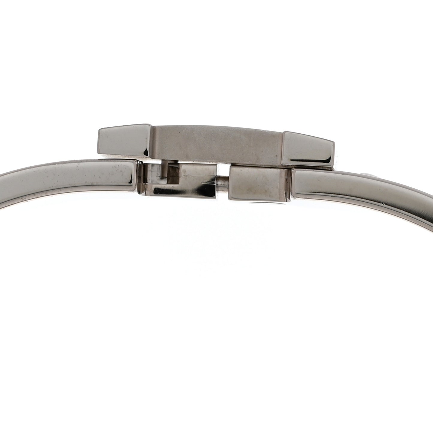 Matte Enamel Narrow Clic Clac HH Bracelet GM White
