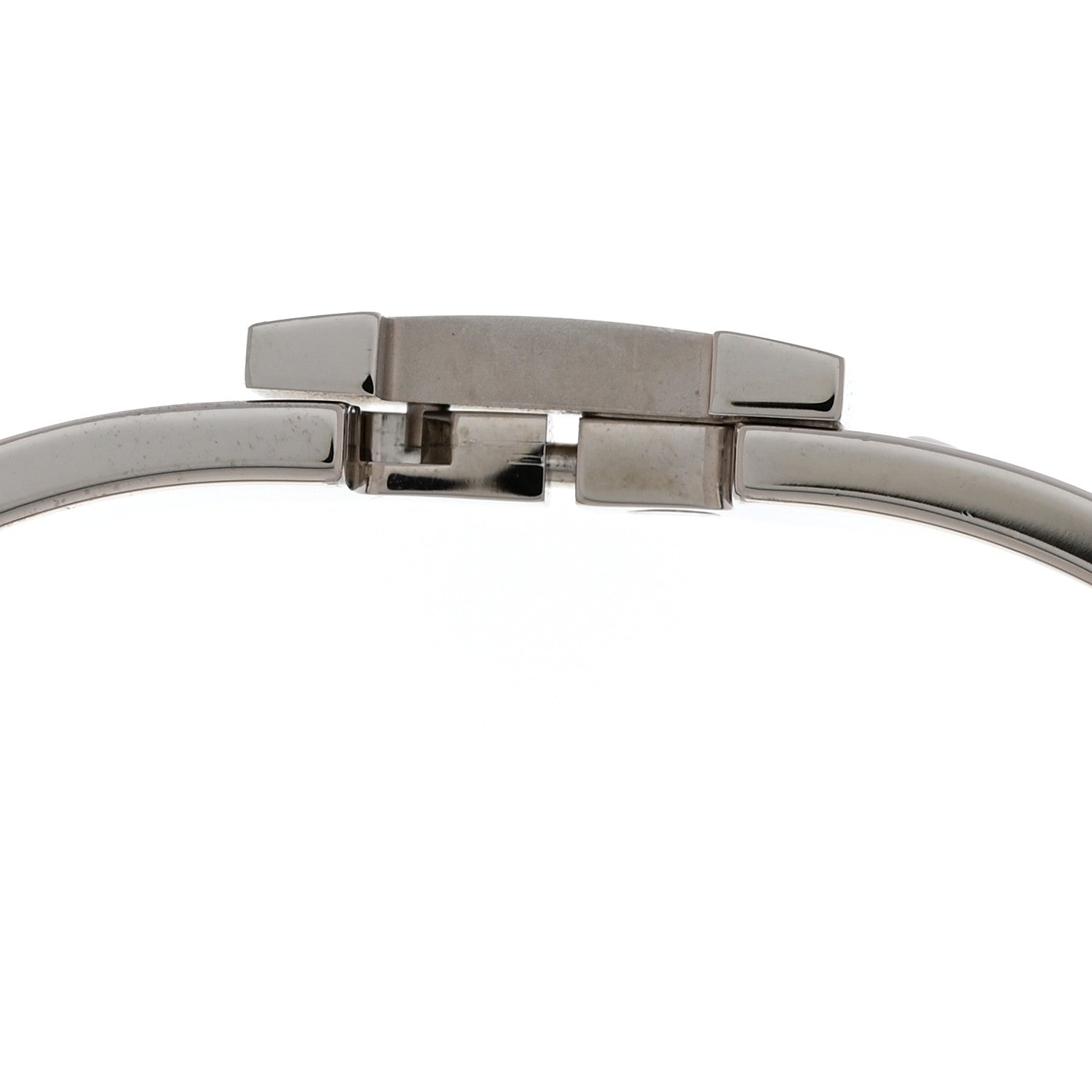 Hermes Matte Enamel Narrow Clic Clac HH Bracelet GM White 5 of 5