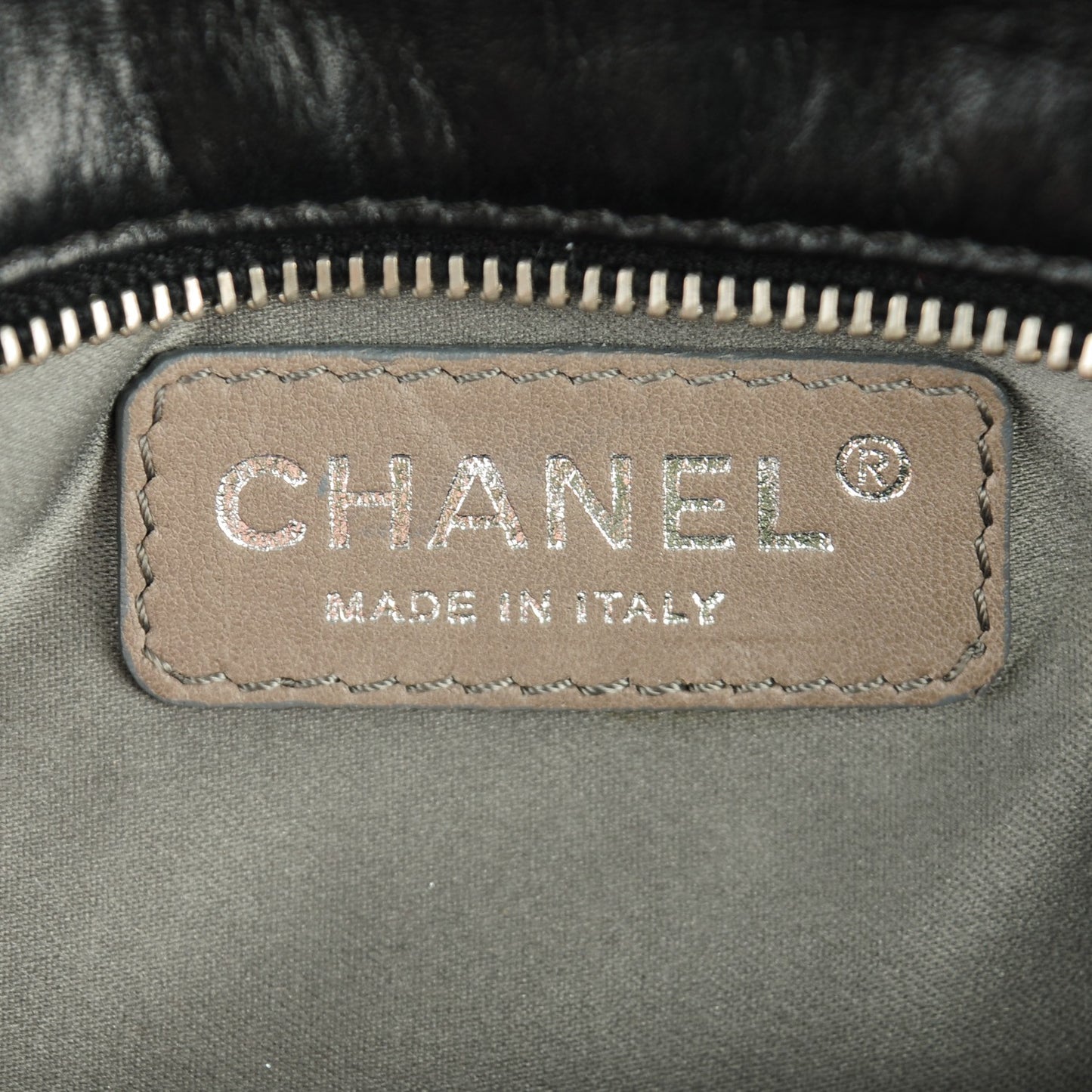 Lambskin Square Stitched Lax Shoulder Bag Black