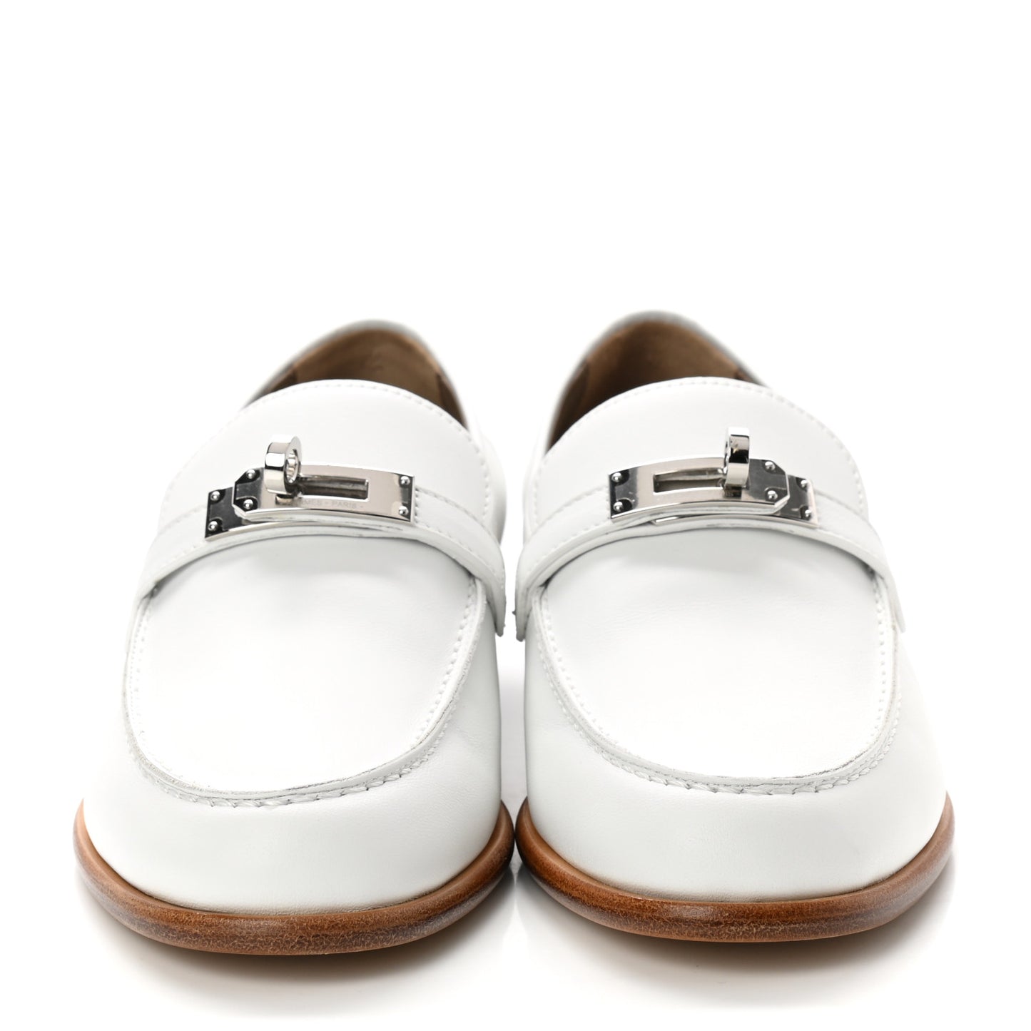 Calfskin Womens Destin Loafer 36 White