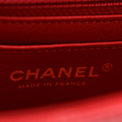 Chanel Aged Calfskin Quilted 2.55 Reissue Mini Flap Red 6 of 13