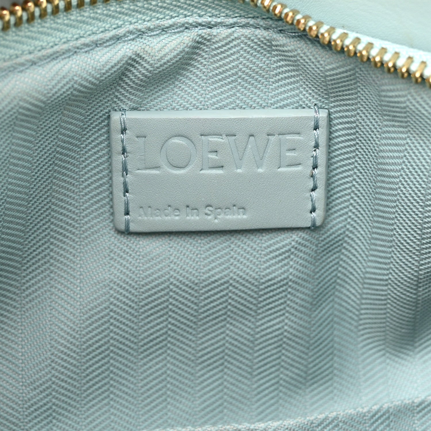 Loewe Grained Calfskin Small Puzzle Bag Aquamarine 1781527