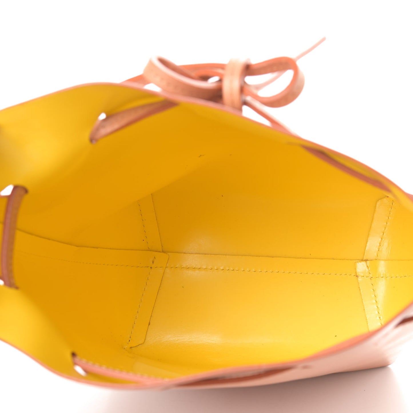 Calfskin Mini Bucket Bag Cammello Sun