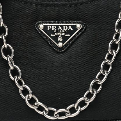 Prada Tessuto Nylon Mini Re-Edition 2000 Shoulder Bag Black 7 of 9