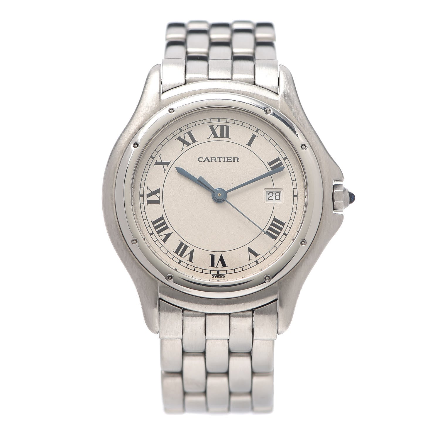 Cartier Stainless Steel 33mm Cougar Quartz Watch 1 of 5
