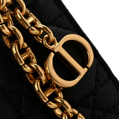 Christian Dior Supple Calfskin Caro Pouch with Chain Black 11 of 12