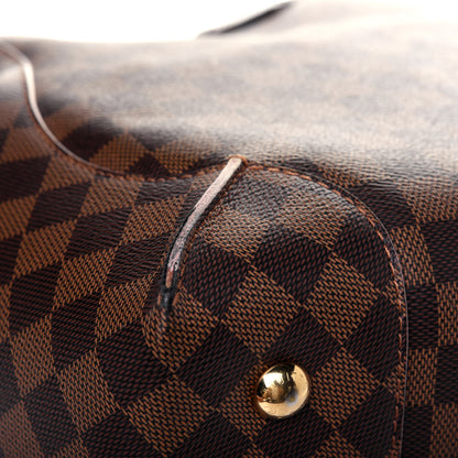 Louis Vuitton Damier Ebene Caissa Hobo Rose Ballerine 13 of 19