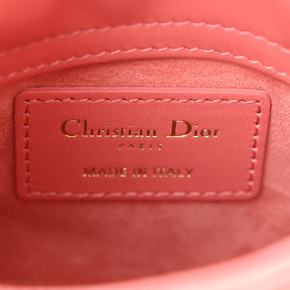Christian Dior Lambskin Cannage Micro Lady Dior Pink 6 of 11