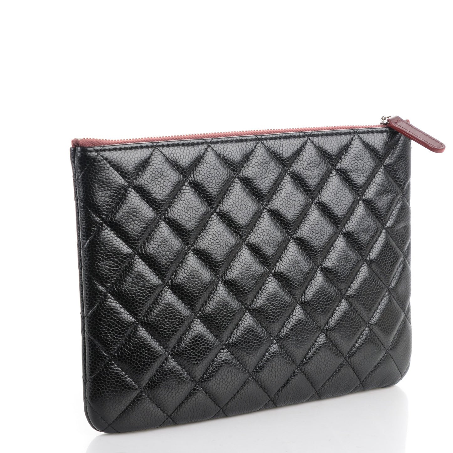 Caviar Quilted Medium Cosmetic Case Black