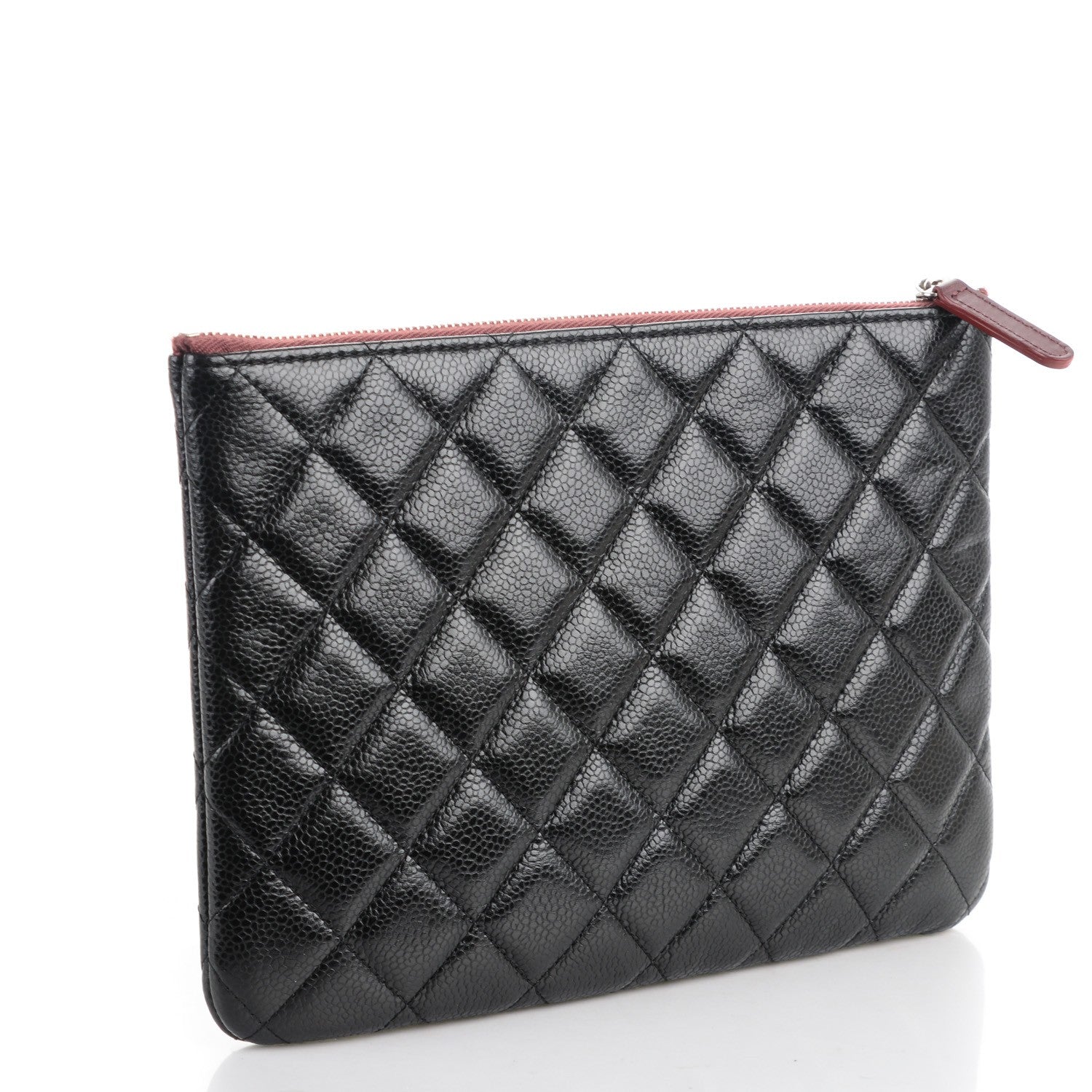 Chanel Caviar Quilted Medium Cosmetic Case Black 3 of 7