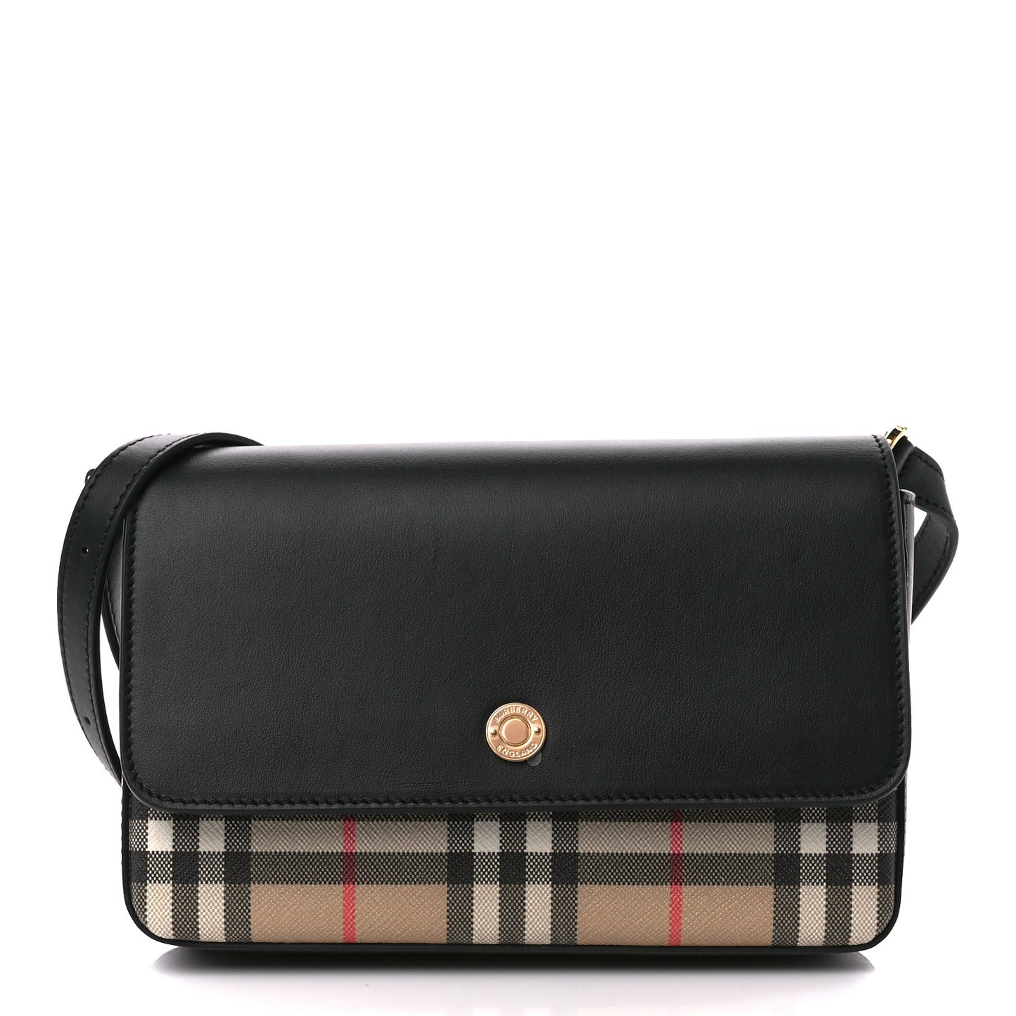 Calfskin Vintage Check New Hampshire Bag Black