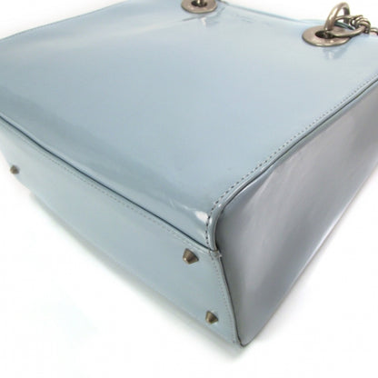 Christian Dior Patent Medium Lady Dior Blue 5 of 10