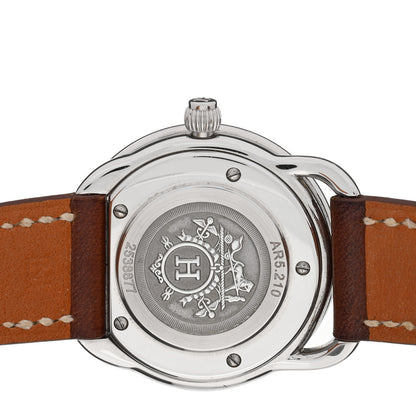 Hermes Stainless Steel Barenia 28mm Arceau Quartz Watch Fauve 4 of 4