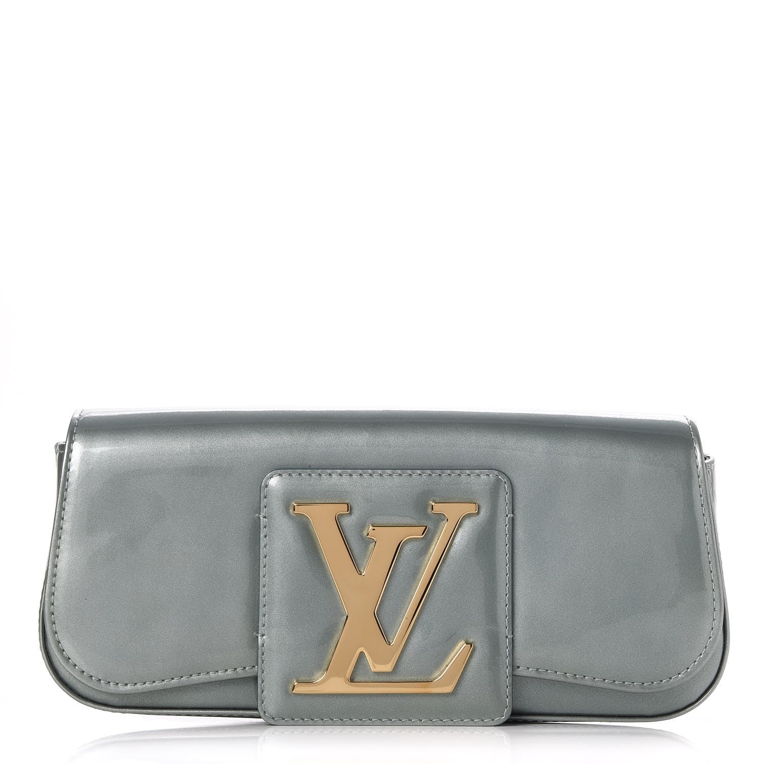 Louis Vuitton Patent Sobe Clutch Givre 1 of 7