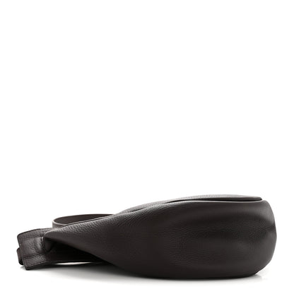 The Row Grained Calfskin Small Slouchy Banana Bag Aubergine 4 of 11