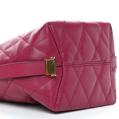 Givenchy Lambskin Quilted Mini GV Bucket Bag Orchid Purple 5 of 8