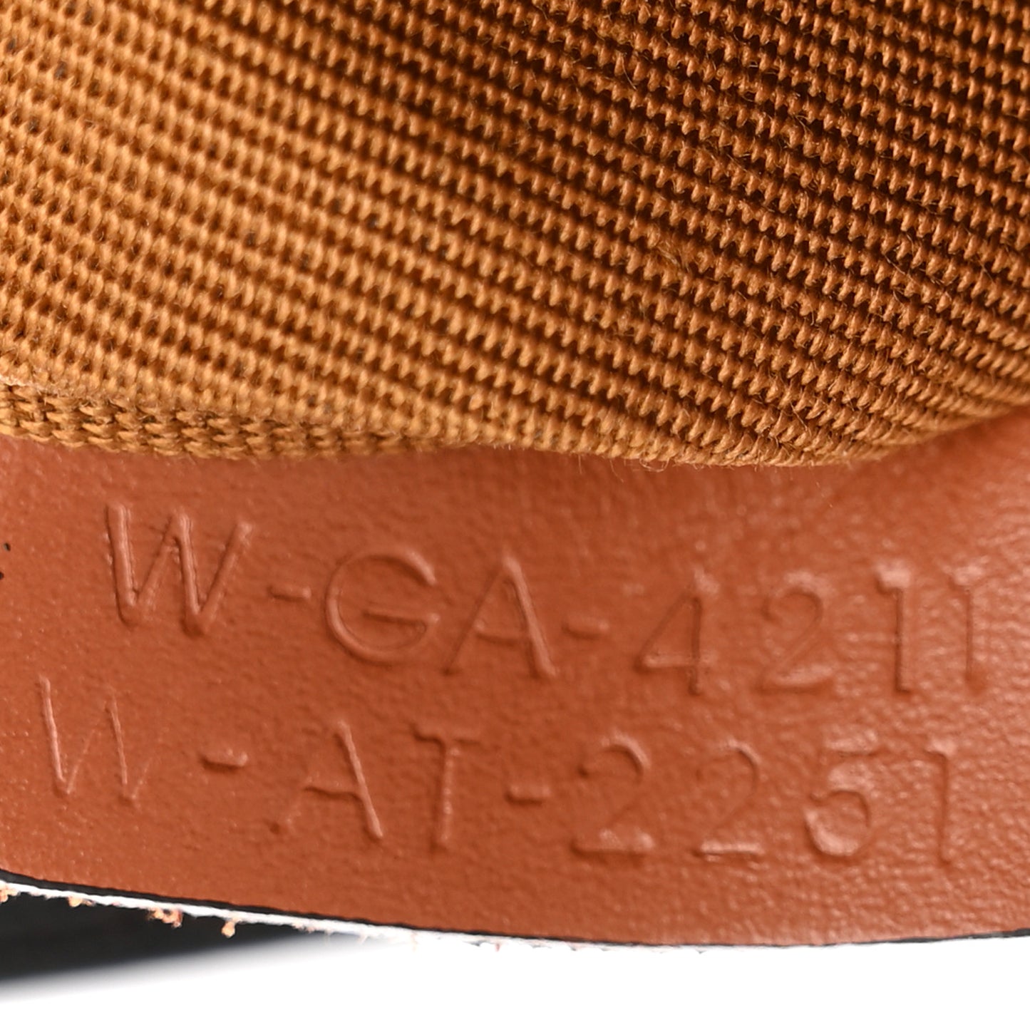 Triomphe Canvas Calfskin Small Vertical Cabas Tan