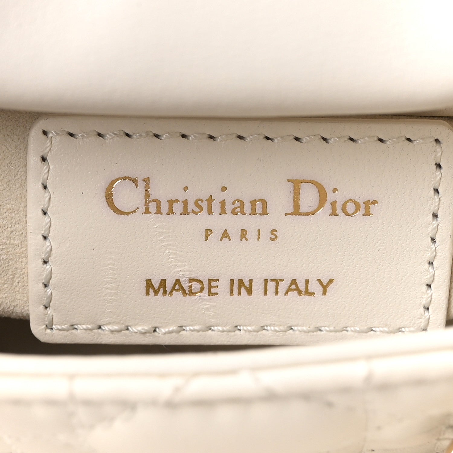 Christian Dior Lambskin Cannage Micro Lady Dior Latte 6 of 10