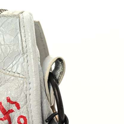 Balenciaga Agneau Graffiti All Over Classic Hardware Mini City White Bleu Rouge 20 of 31