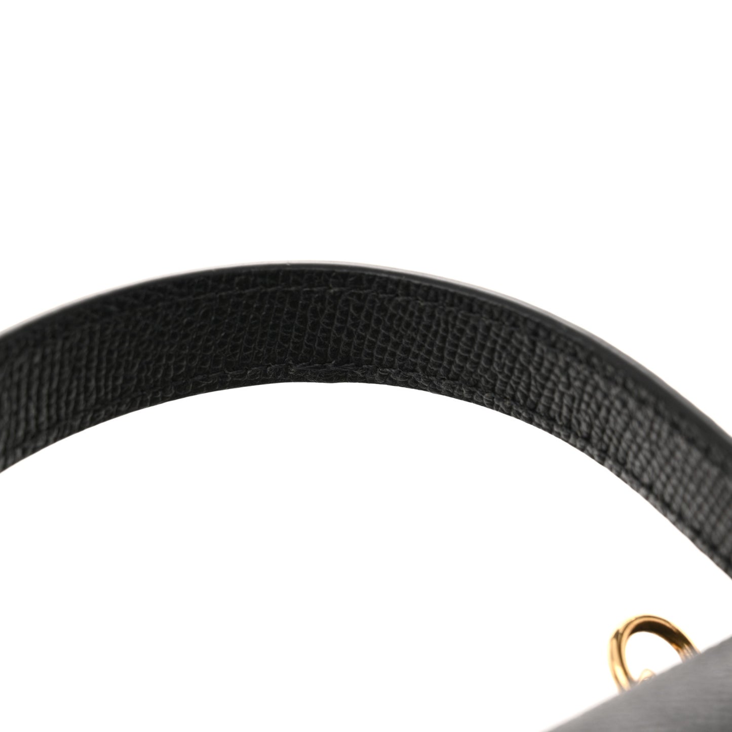 Grained Calfskin Nano Belt Bag Black