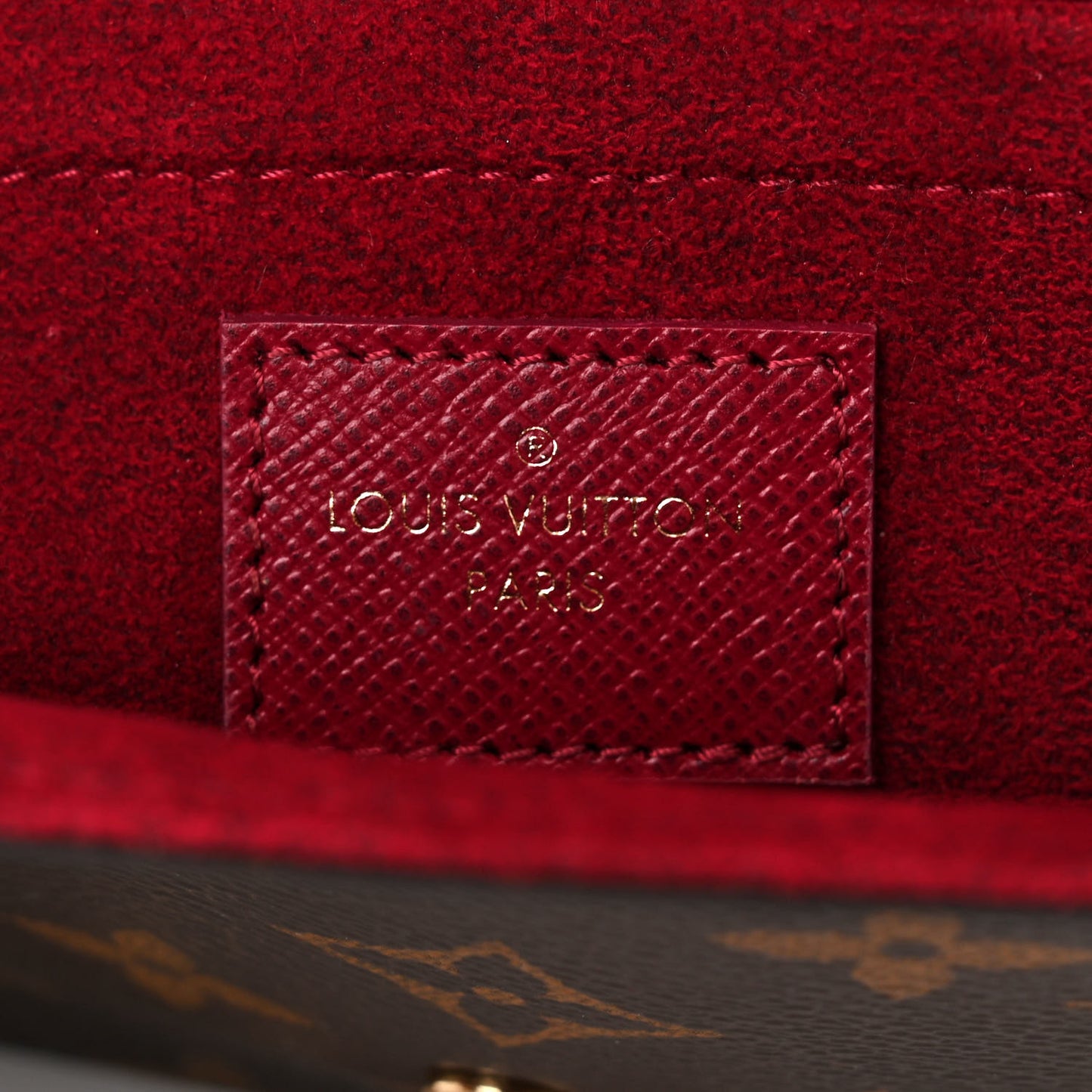 Monogram Pochette Felicie Chain Wallet Fuchsia