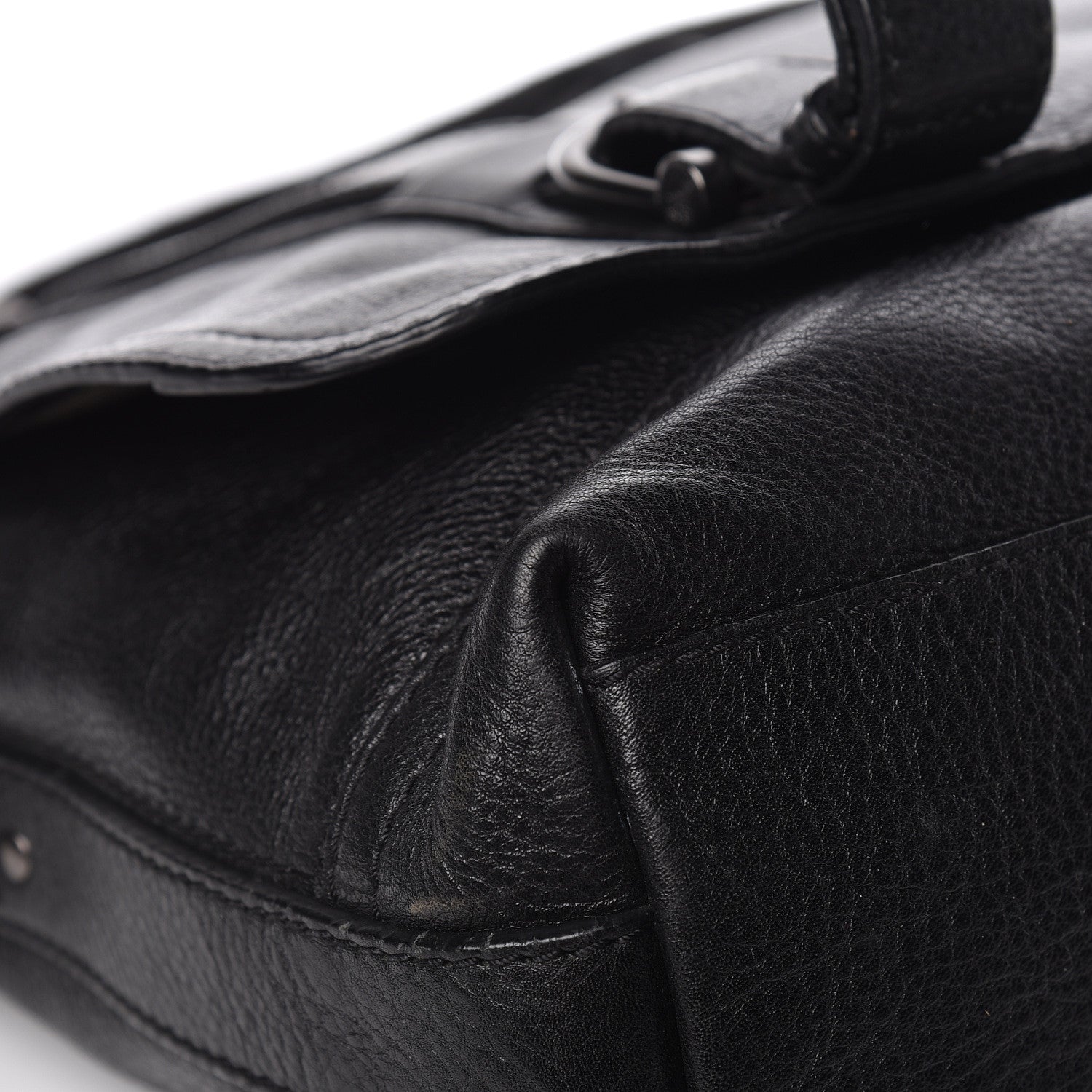 Burberry Grainy Calfskin Messenger Bag Black 17 of 21