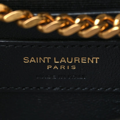Saint Laurent Grain De Poudre Medium Classic Monogram Kate Satchel Earth Grey 6 of 15