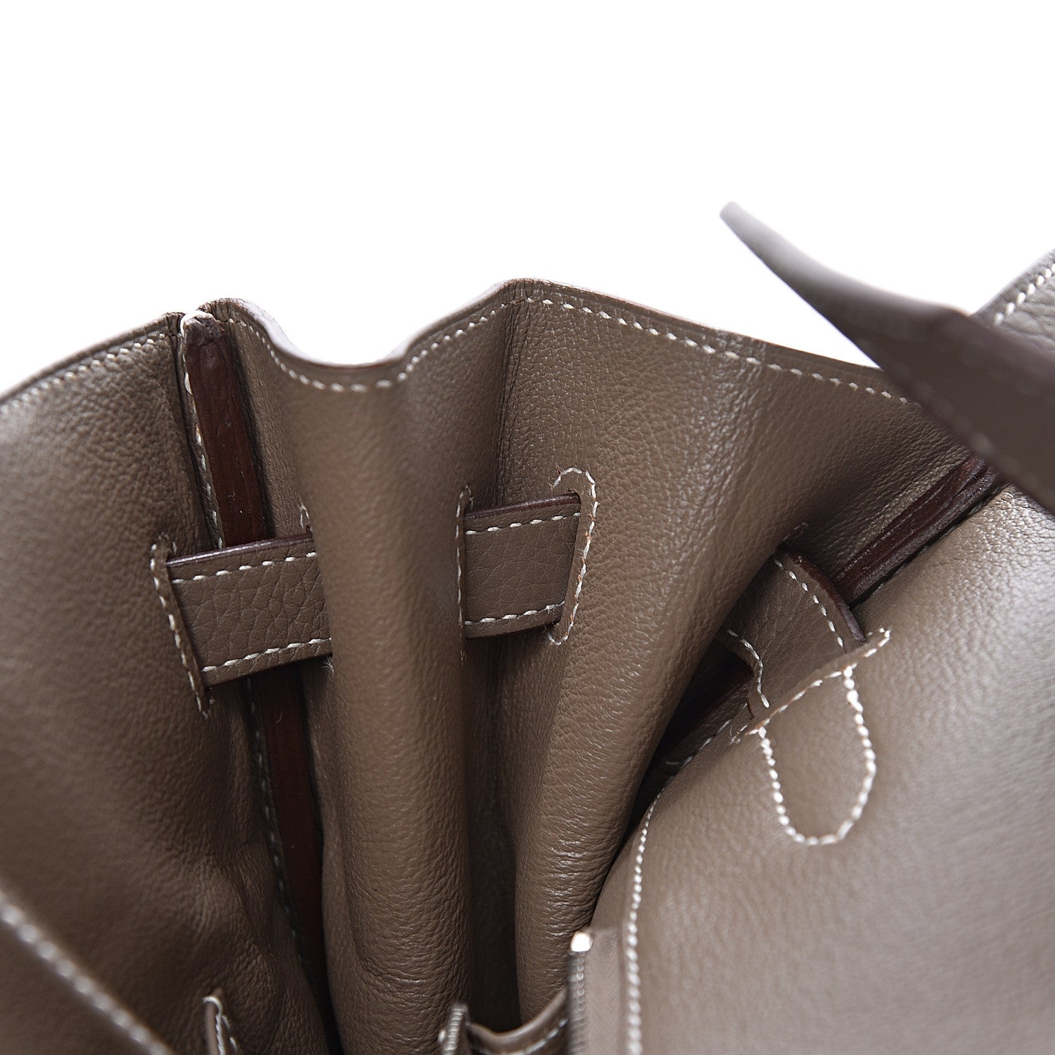 Hermes Taurillon Clemence Birkin 35 Etoupe 25 of 38