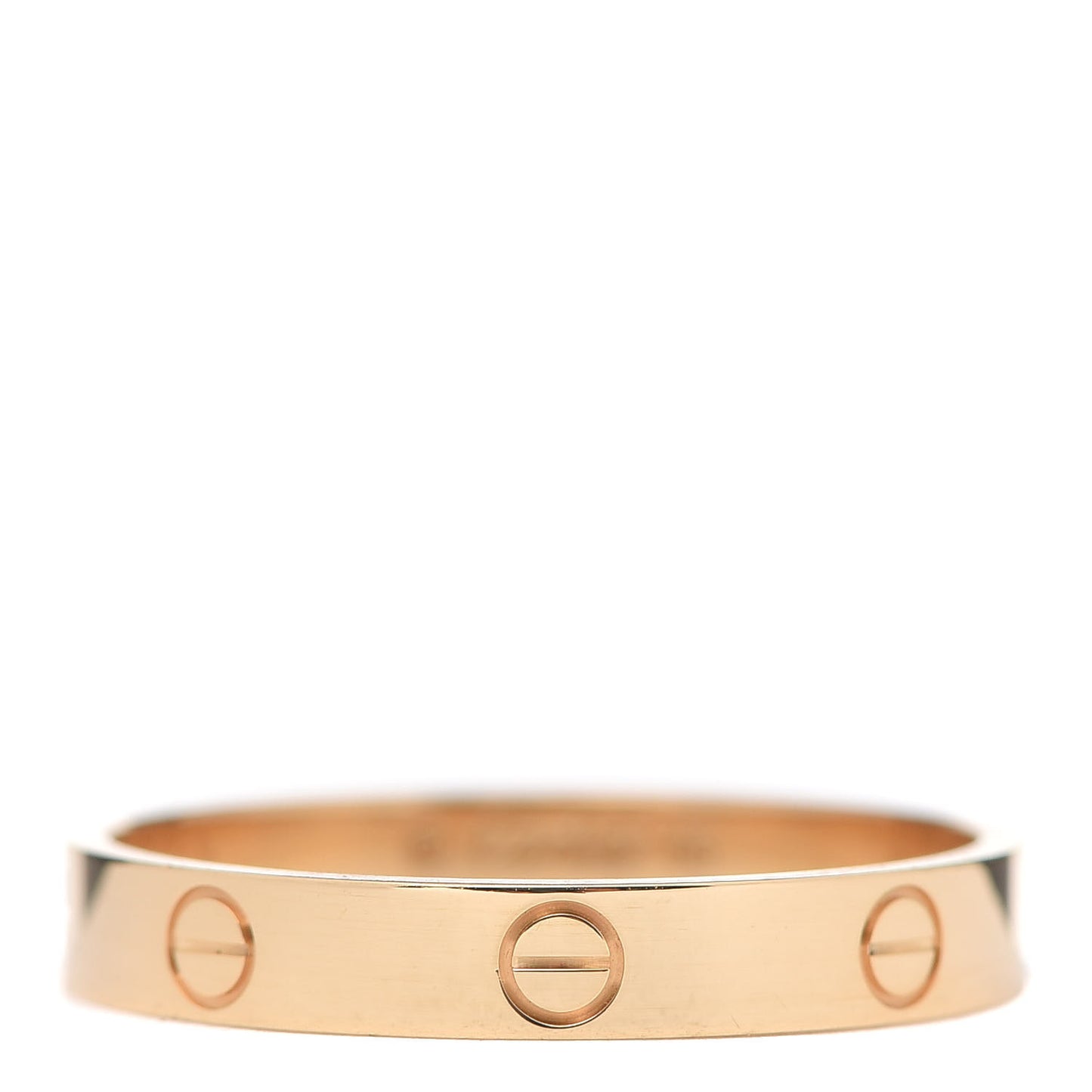 18K Yellow Gold 3.5mm LOVE Wedding Band Ring 65 11