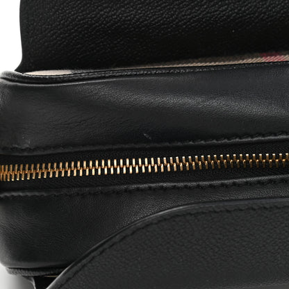 Burberry Soft Grain Calfskin Small Buckle Zip Bag Black 12 of 17