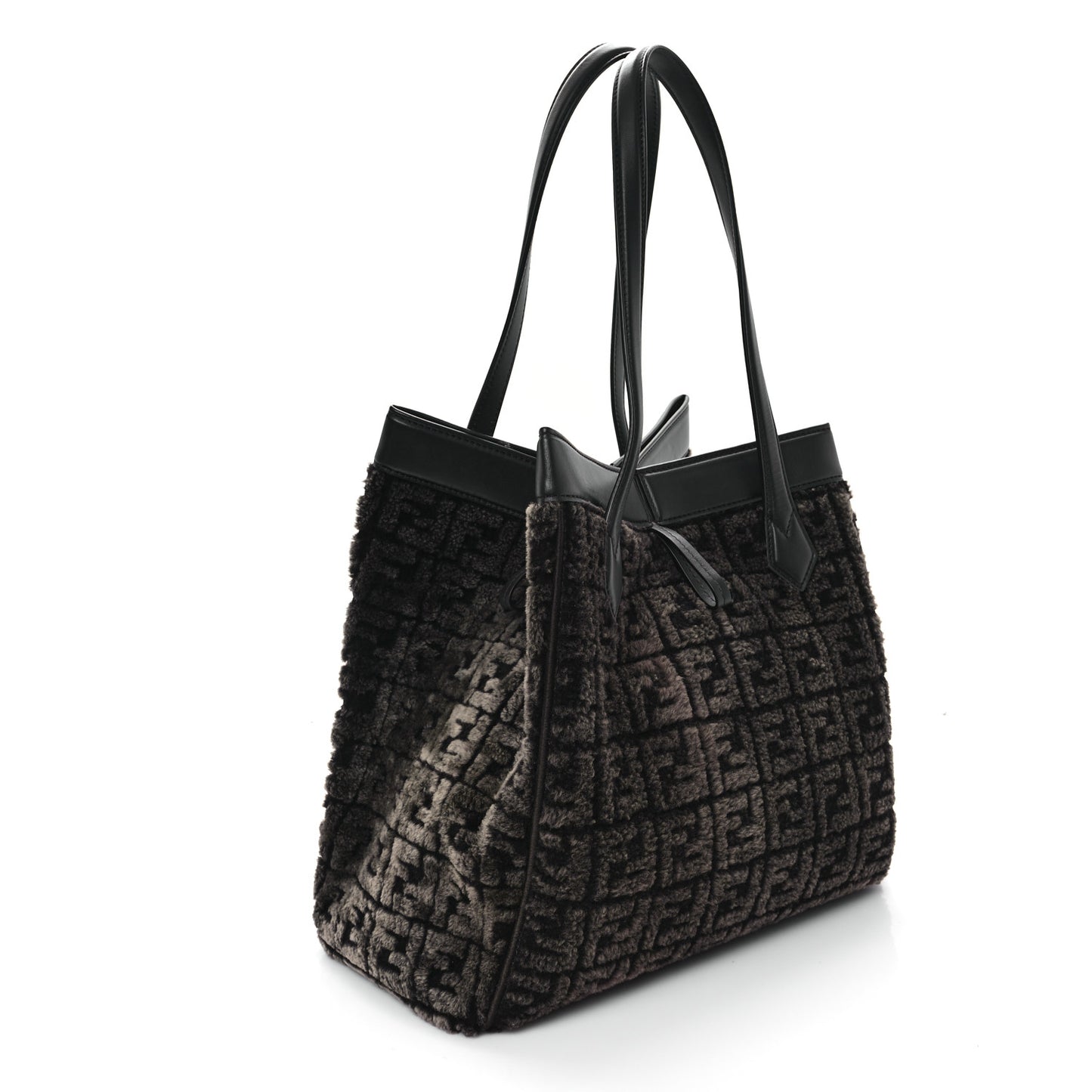 Sheepskin FF 1974 Large Fendi Origami Brown