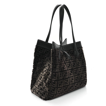 Fendi Sheepskin FF 1974 Large Fendi Origami Brown 3 of 10