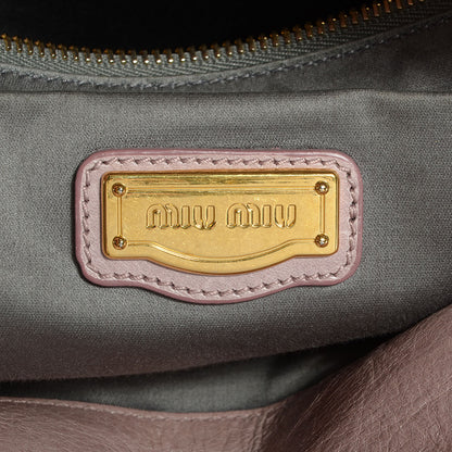Miu Miu Vitello Lux Large Bow Bag Mughetto 7 of 11