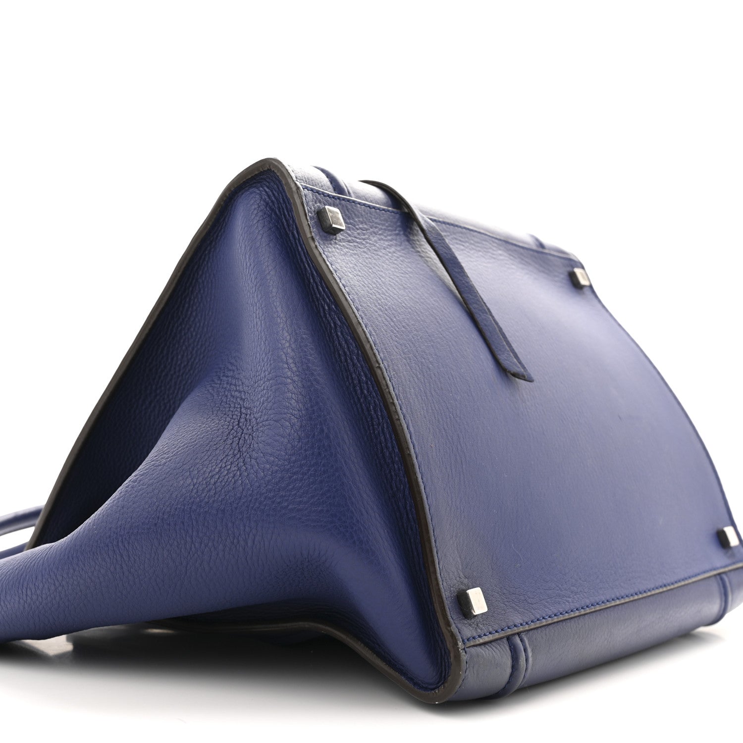 Celine Grained Calfskin Medium Phantom Luggage Indigo 9 of 14
