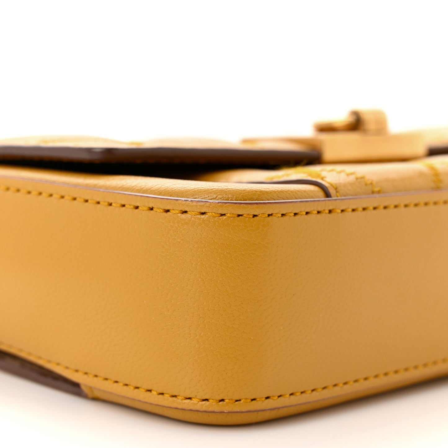 Goatskin Quilted GV3 Mini Pocket Convertible Bag Golden