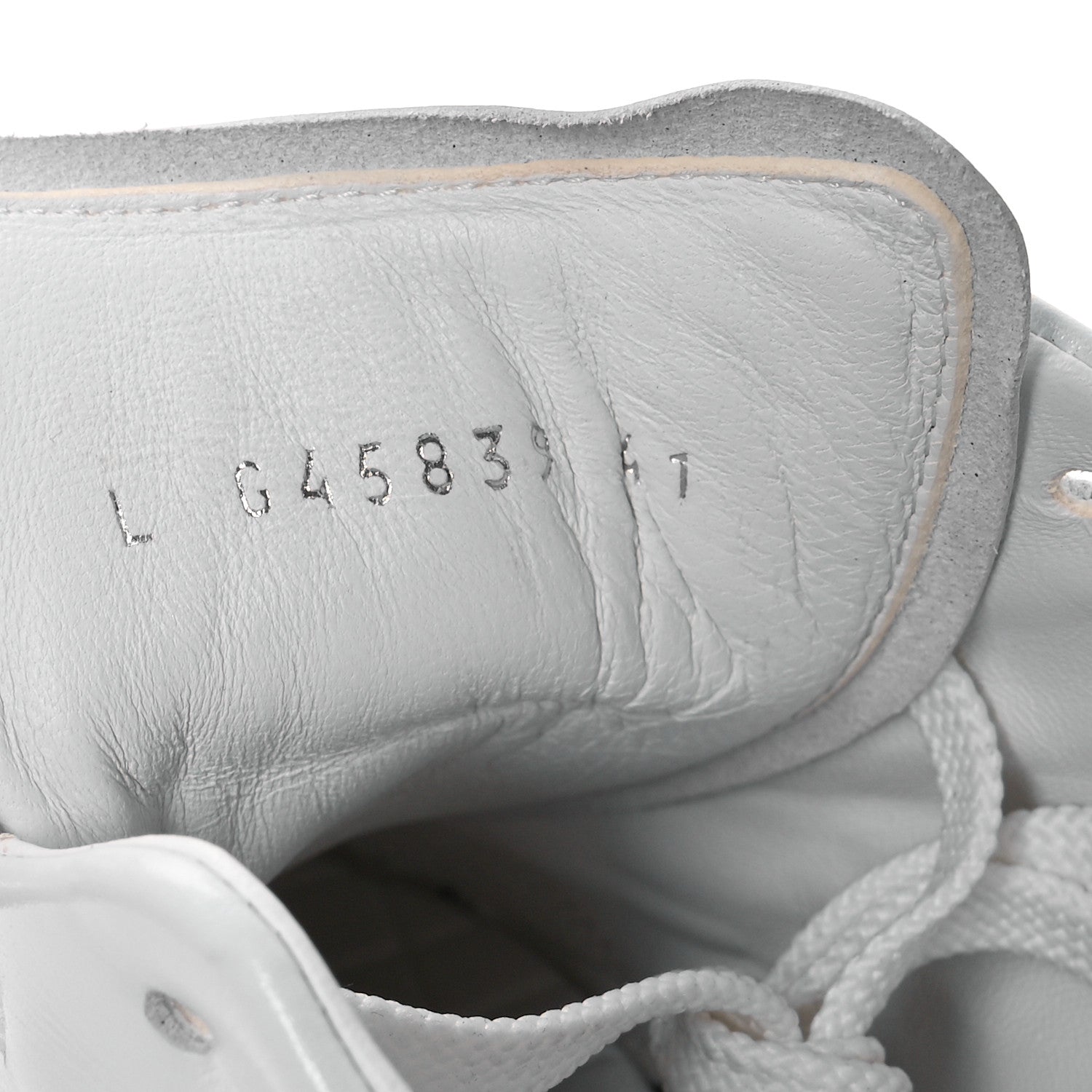 Chanel Shiny Calfskin Suede Quilted CC Logo Sneakers 41 White 7 of 7