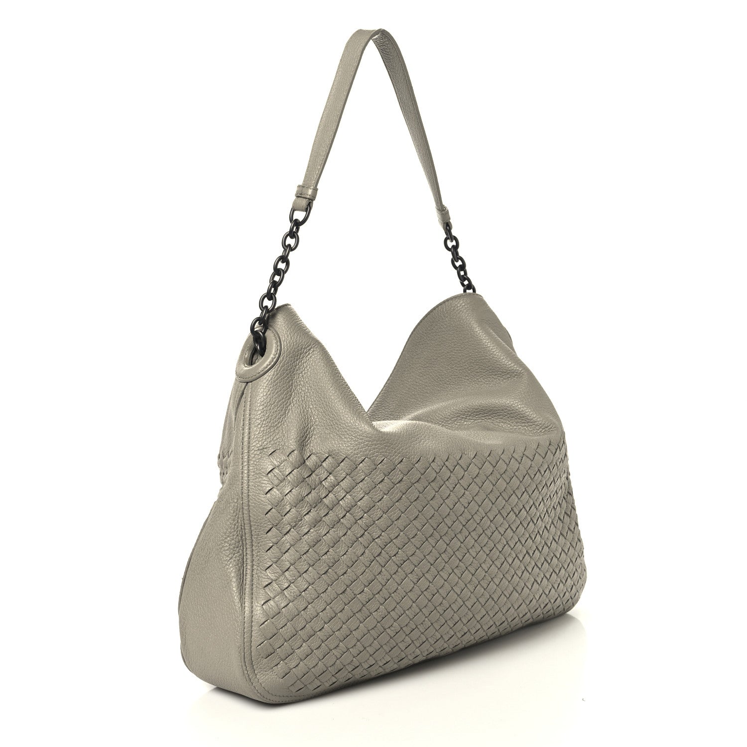 Bottega Veneta Cervo Intrecciato Flap Top Hobo Almond 3 of 9