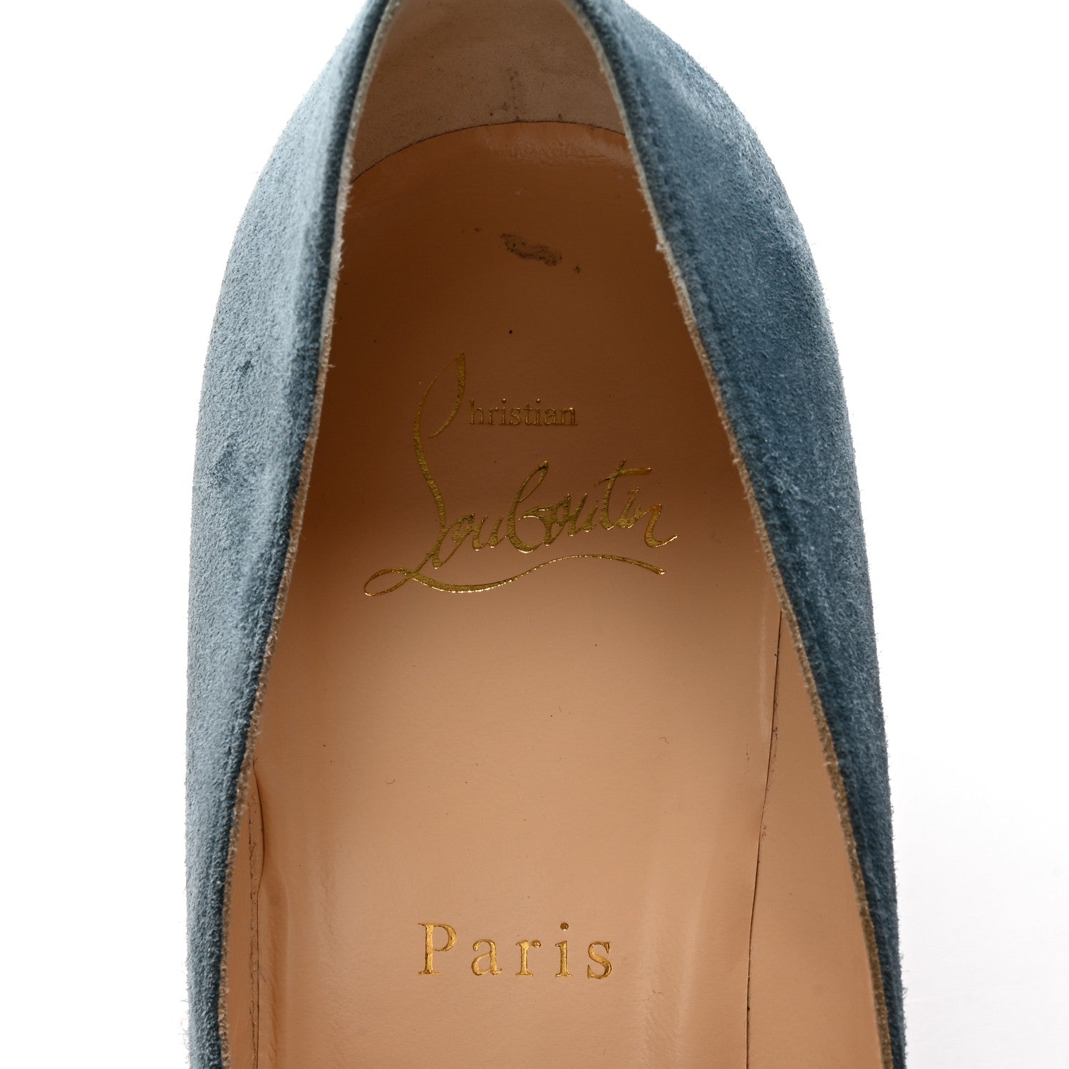 Christian Louboutin Veau Velours Miss Sab 55 Pumps 39 Tempete 7 of 7