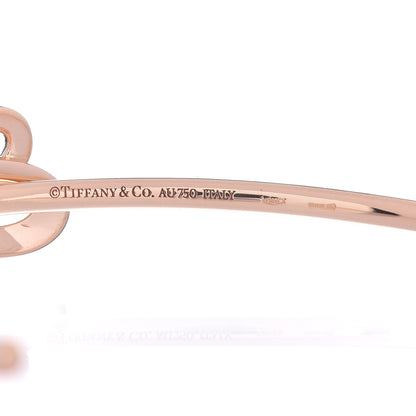 Tiffany 18K Rose Gold Diamond Bow Cuff Bracelet 4 of 4
