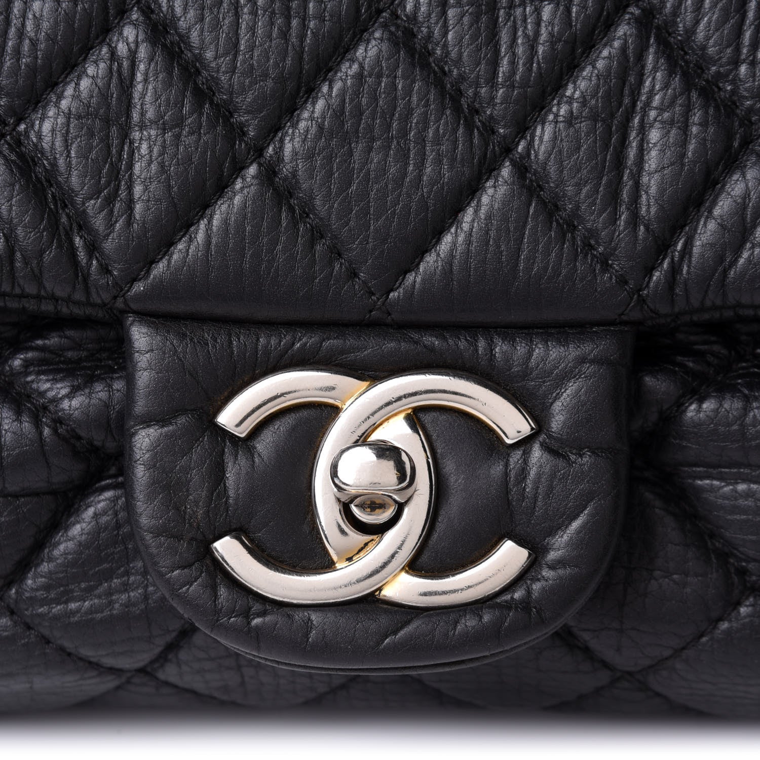 Chanel Calfskin Quilted XXL Travel Flap Bag Black 8 of 12