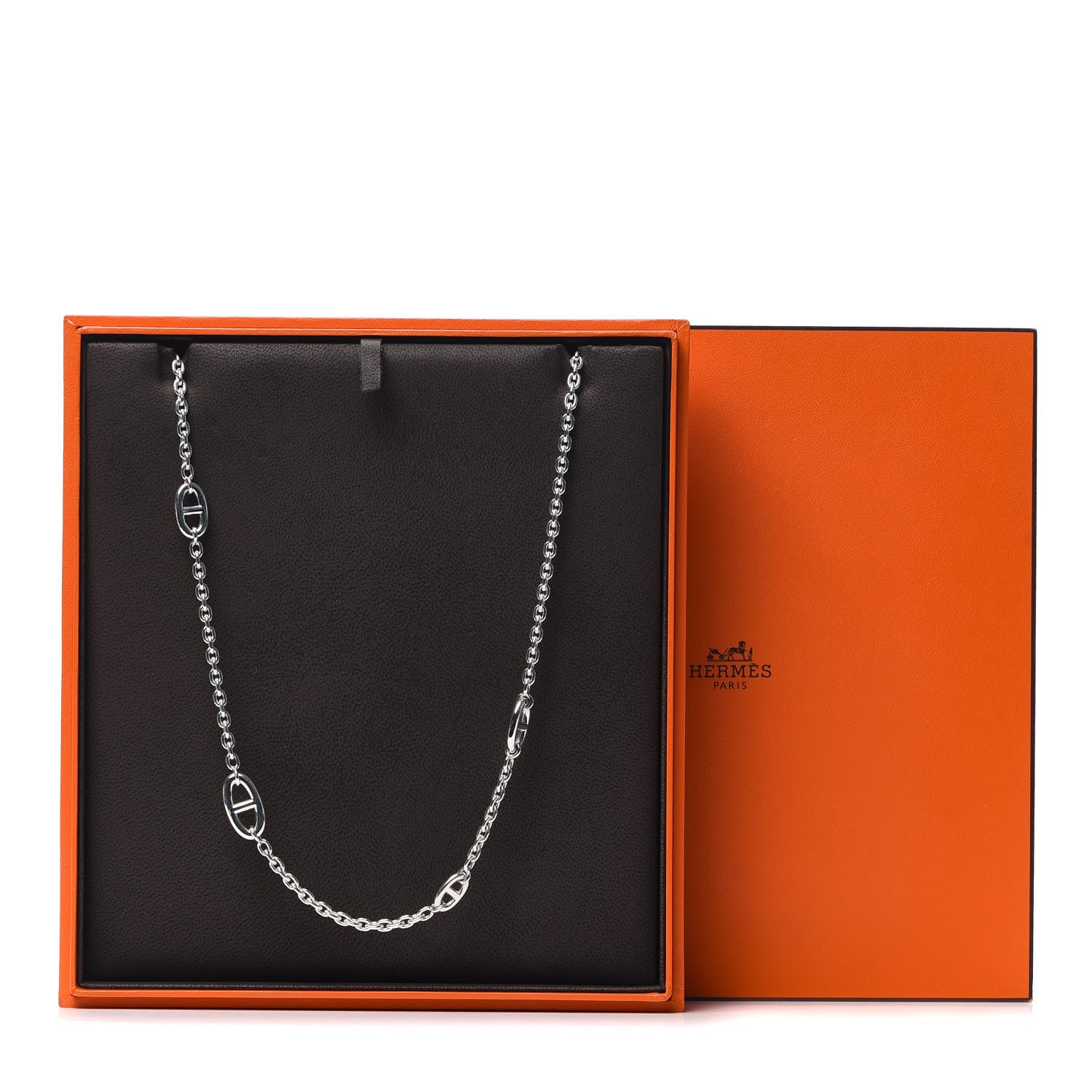 Hermes Sterling Silver Farandole Necklace 120 6 of 6